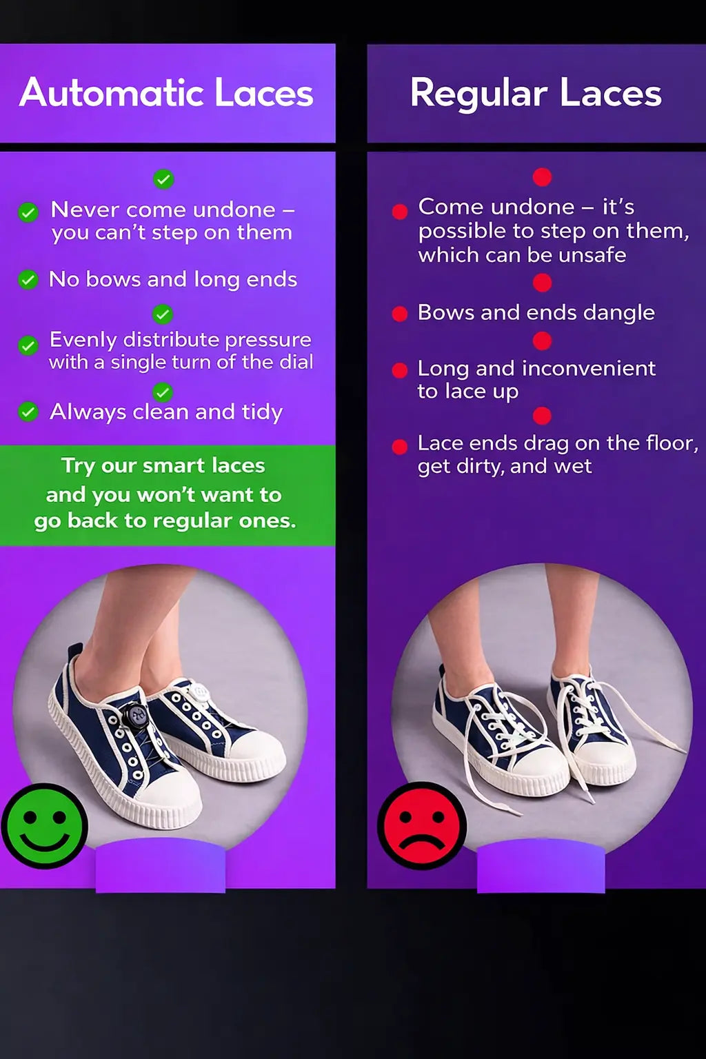 Never Tie Your Laces Again